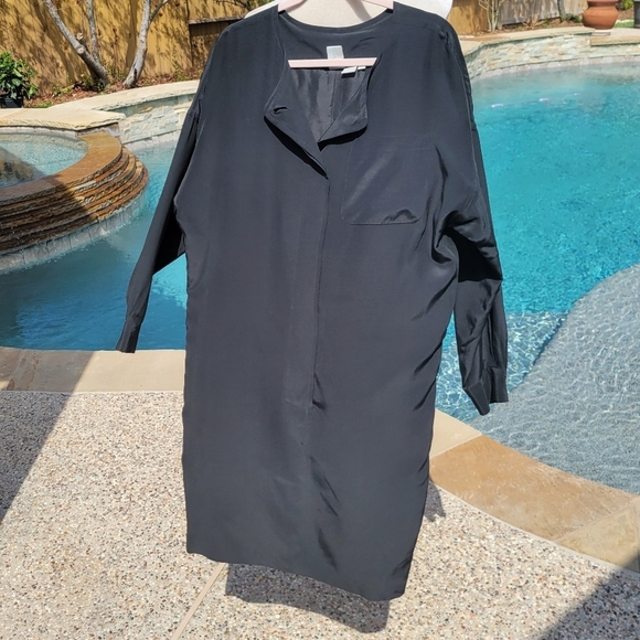 NWOT CW Clifford & Wills 100% silk dress black M - Picture 7 of 7